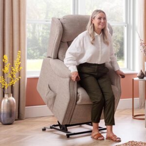 Canterbury Chair, recliner and lift and rise action