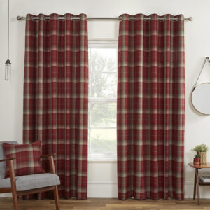 Carnoustie Red Curtains